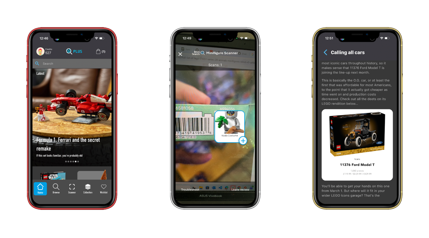 Brick Search app screenshots